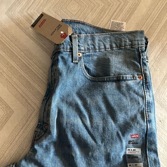 Levi’s Men’s 550 Relaxed Stretch Tapered Leg Light Denim Jeans - 36x30 - Picture 2 of 6